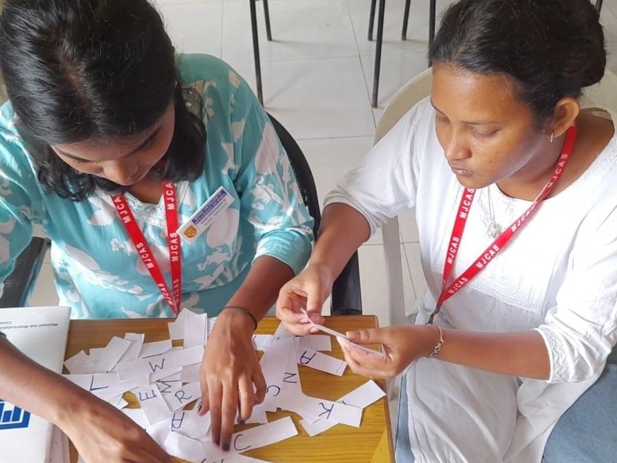 Students at a club activity