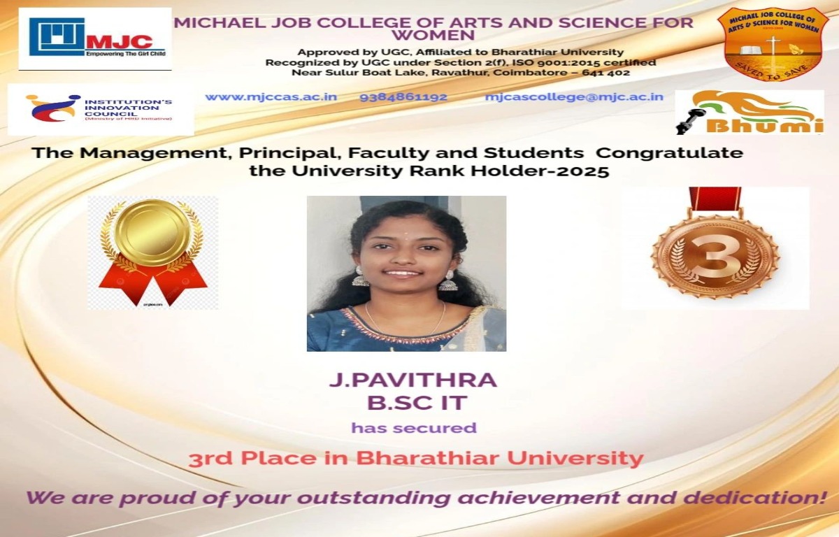 University Rank Holder – 2025