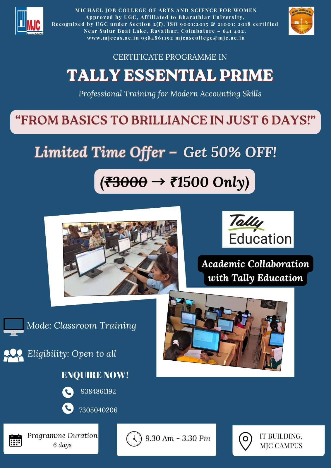 Tally Essential Prime – Admissions Now Open!